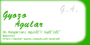 gyozo agular business card